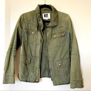 KUT from the Kloth Green Military Jacket, Small
